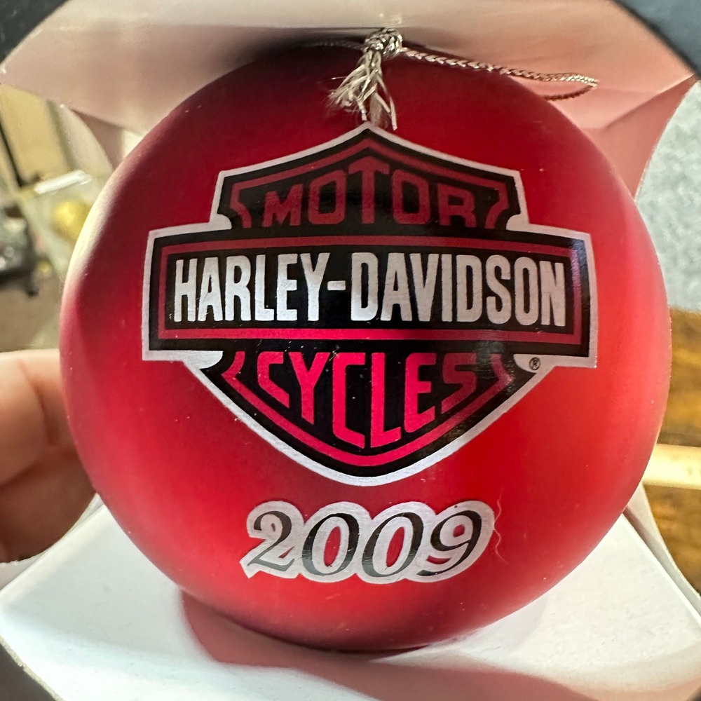 Harley-Davidson 2009‎ Ornament Biker Motorcycle Americana Christmas Santa Red